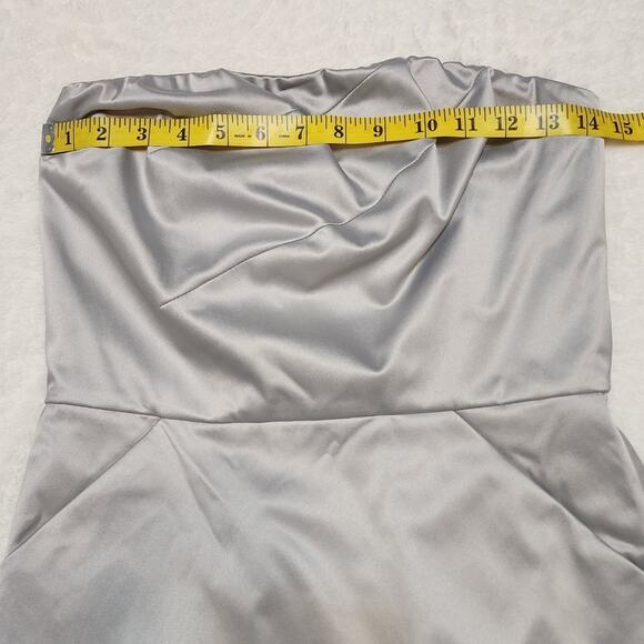 The Limited Gray Strapless Gray Fitted Body Con Pockets Cocktail Dress, 6 - Picture 5 of 8